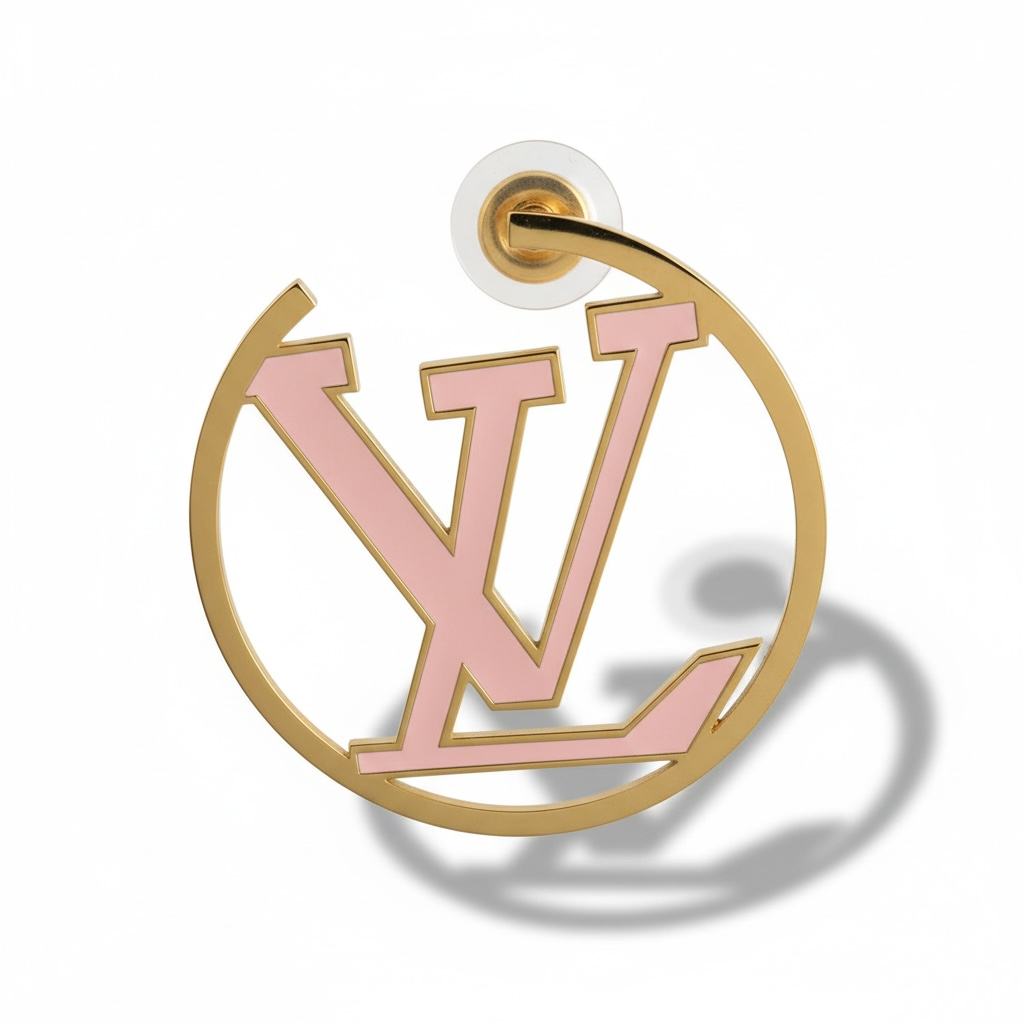 Pink & Gold Love Earrings