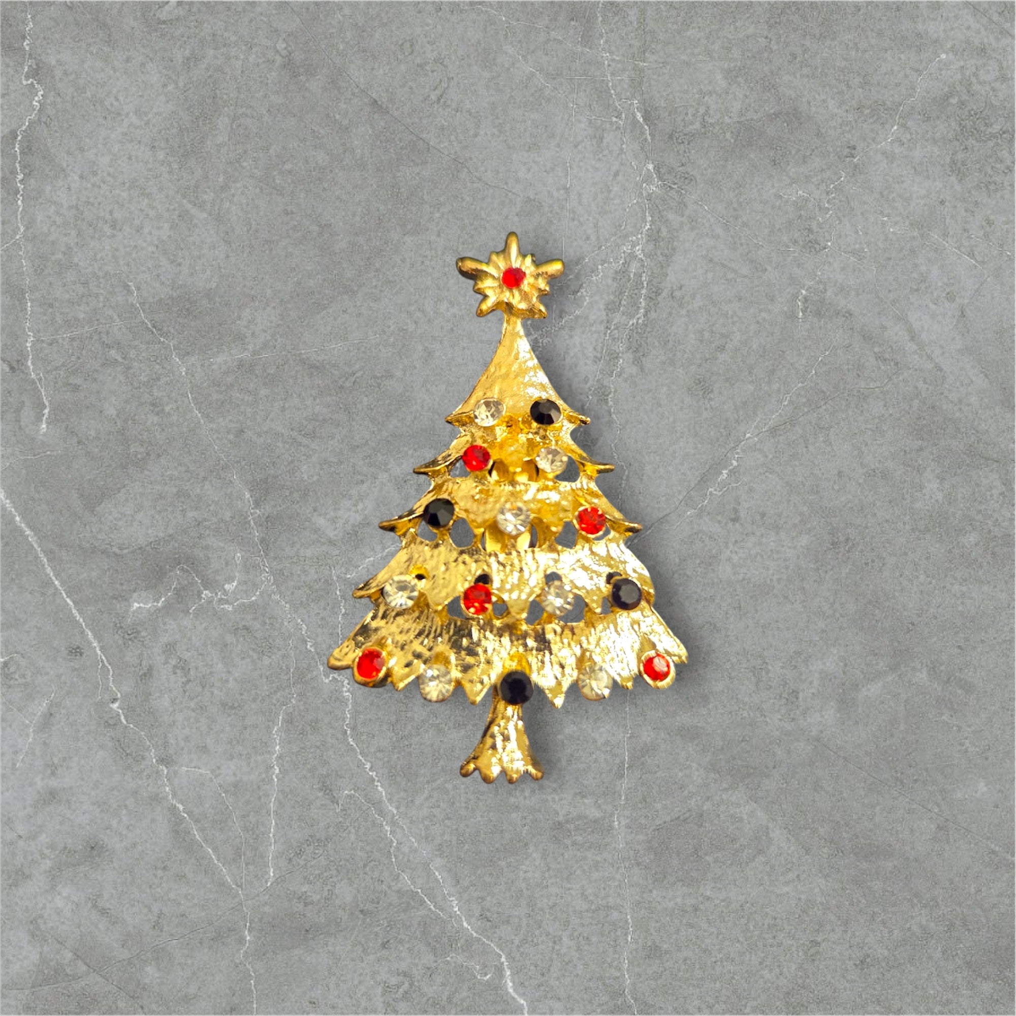 Jingle Bells Christmas Tree Brooche