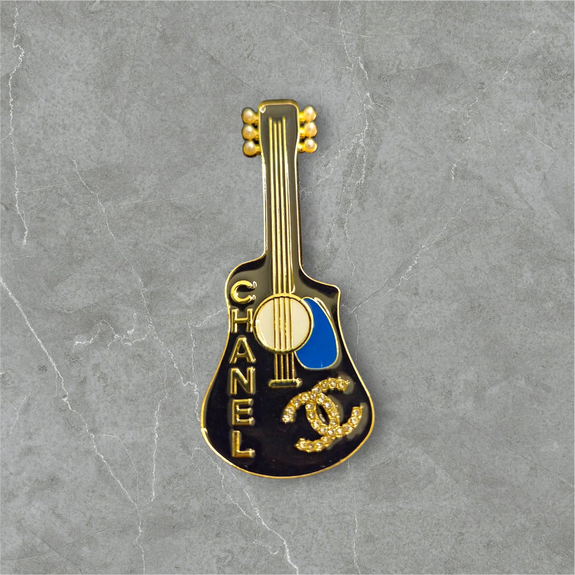 Chanel Guitar Brooche